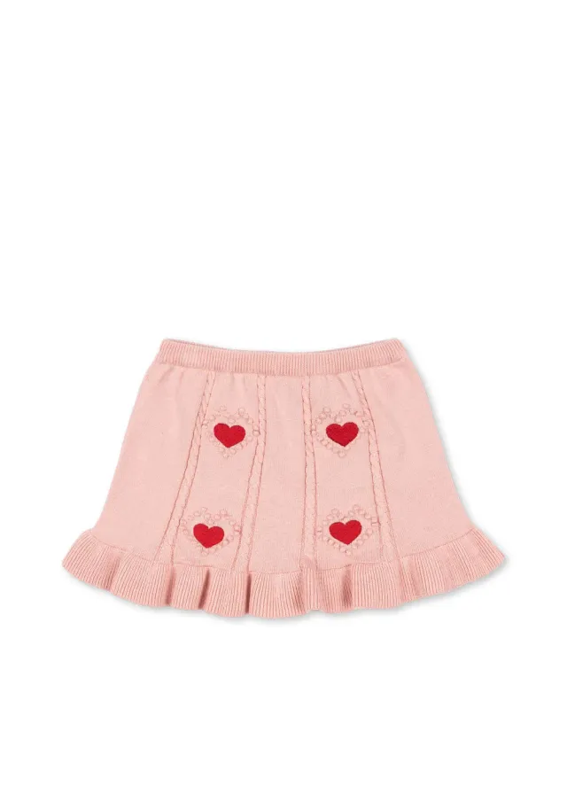 Konges Sløjd Soleil rok silver pink biokatoen