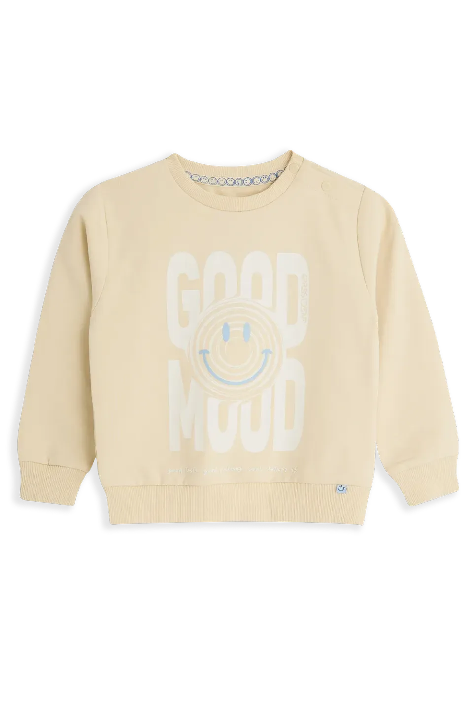 4President Oberon Sand trui good mood print