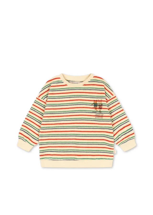 Konges Sløjd Itty sweater kick stripe biokatoen