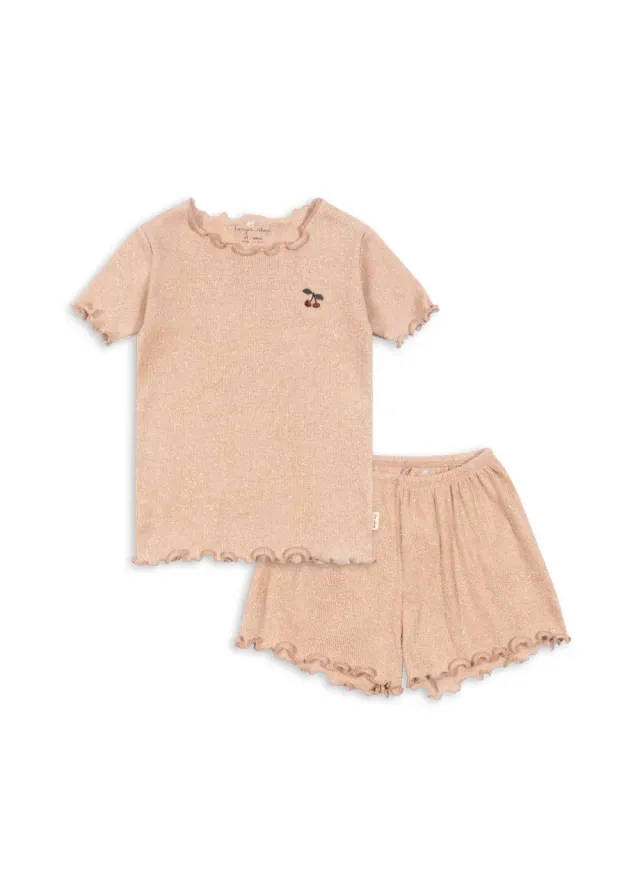 Konges Sløjd Roli Cameo Rose setje lurex biokatoen