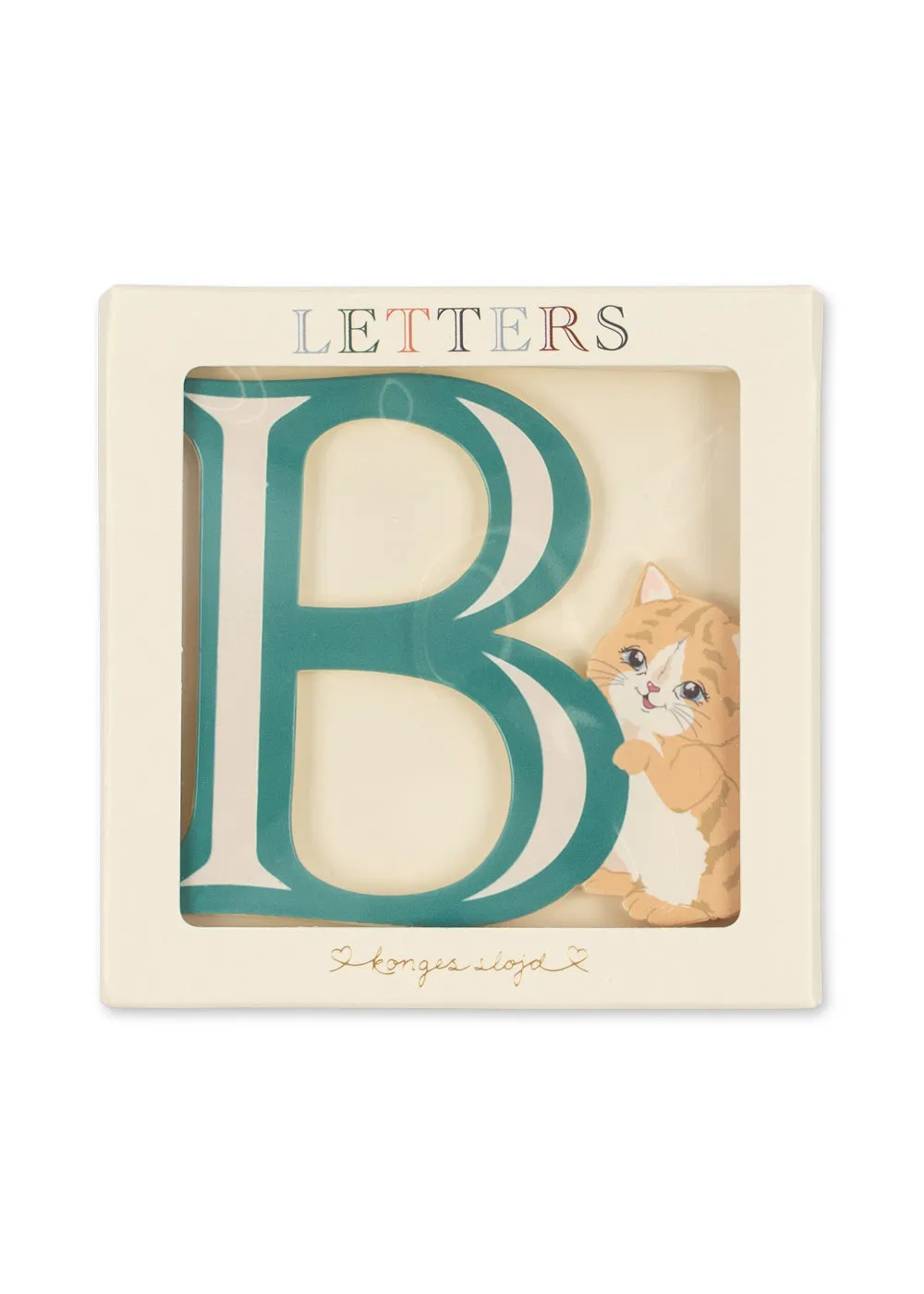 Konges Sløjd ABC Deurletter Multi – Houten Letter 11 cm