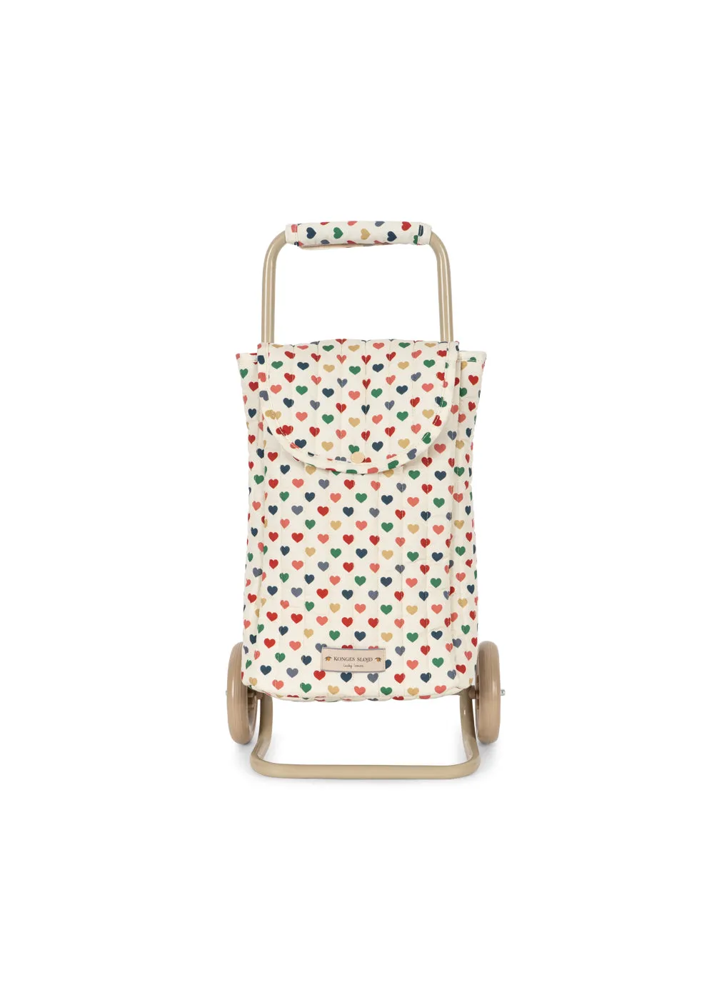 Konges Sløjd Trolley kindertrolley coeur coloré met hartjes
