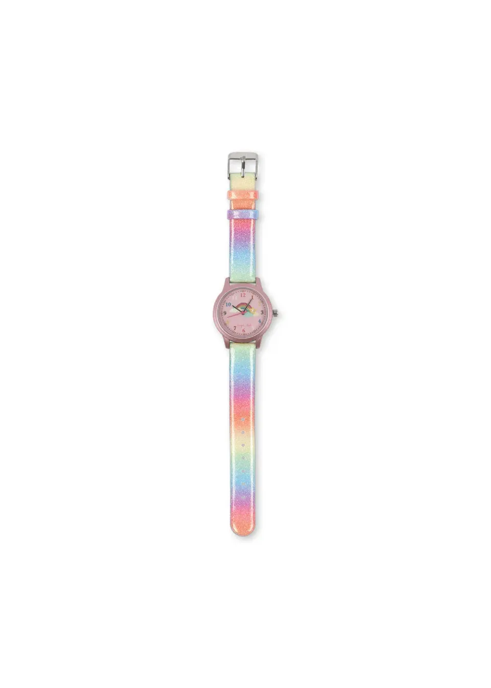 Konges Sløjd Regenboog kinderhorloge rainbow glitter waterdicht