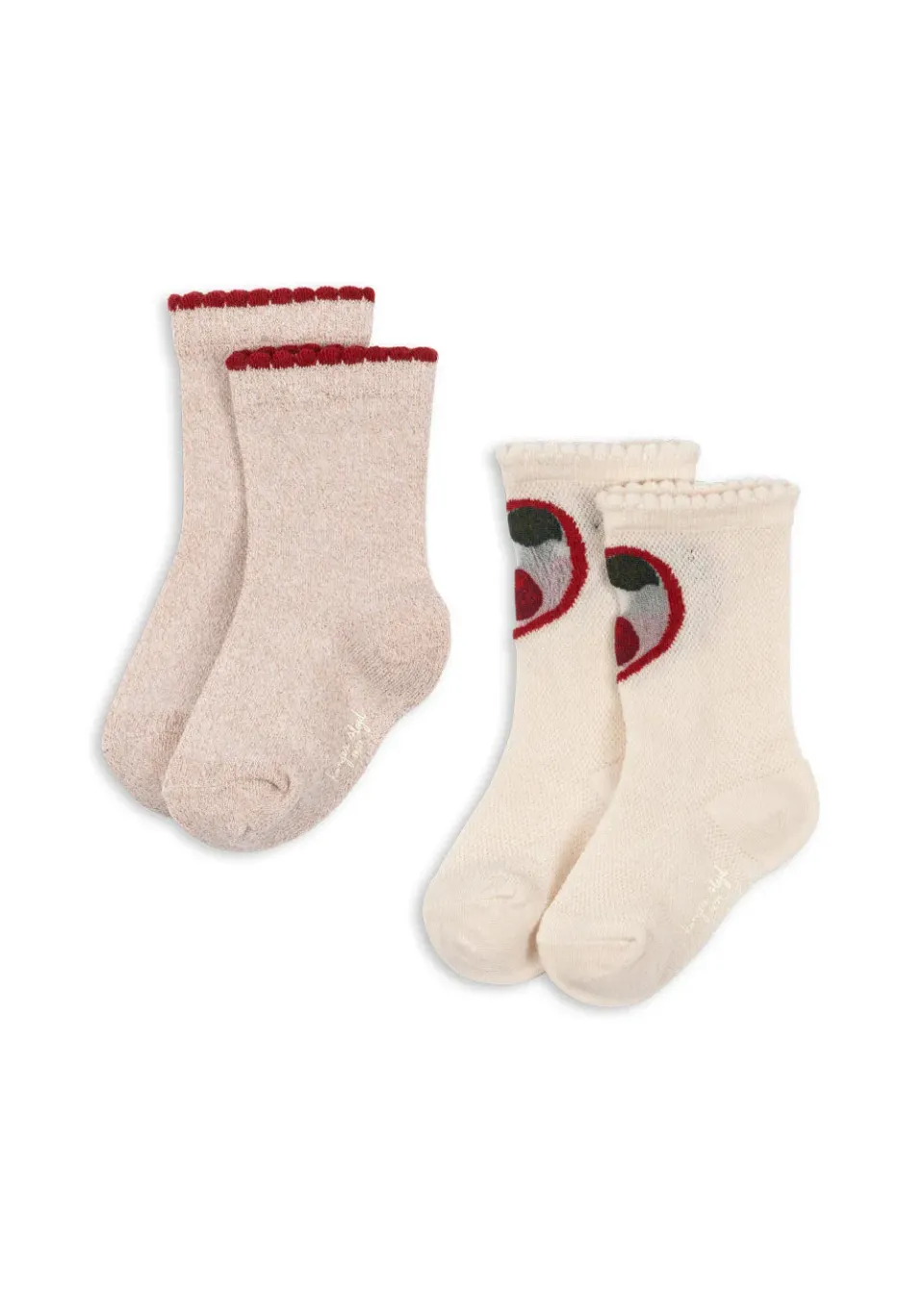 Konges Sløjd Cherry sokken cherry/rose 2-pack