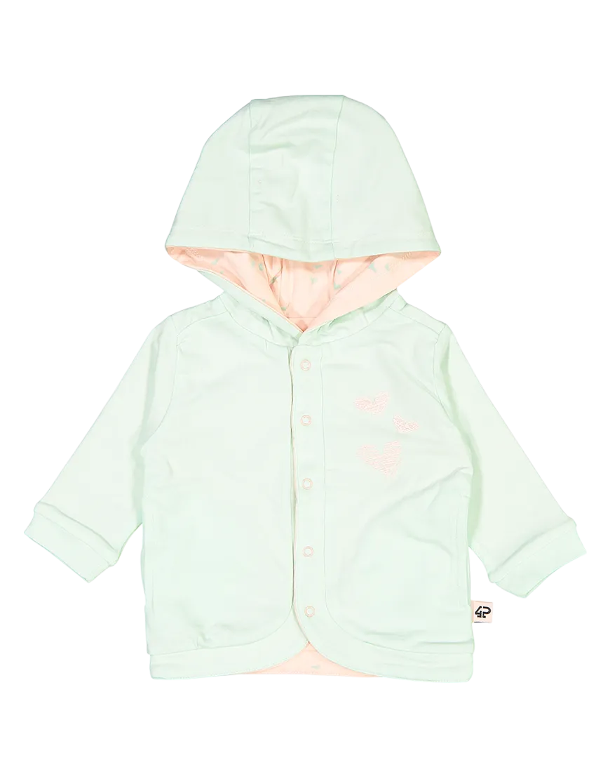 4President Taylor sweater Blush AOP baby omkeerbaar
