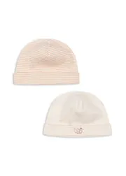 Konges Sløjd Fio Beanie Blush Mix 2-Pack Biokatoen