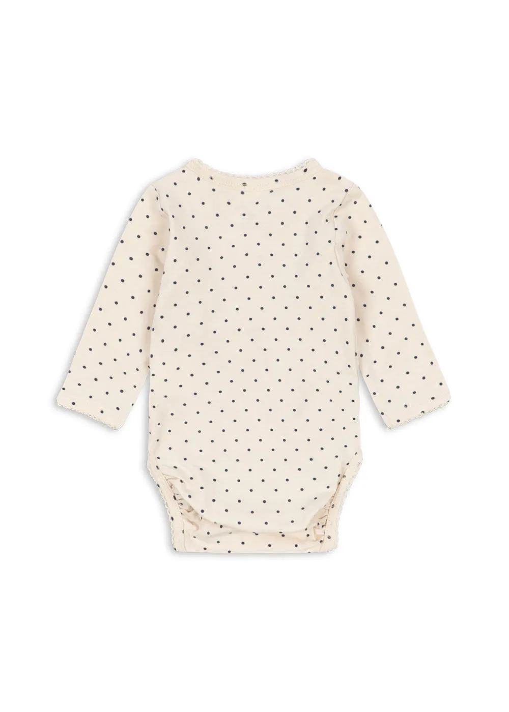 Konges Sløjd Basic romper blue dot biokatoen newborn