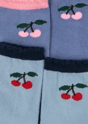 Konges Sløjd 2 Pack Sokken jacquard sokken blue fog katoenmix