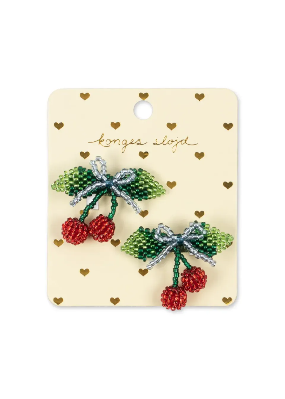 Konges Sløjd Cherry haarclips kersen kralen 2-pack