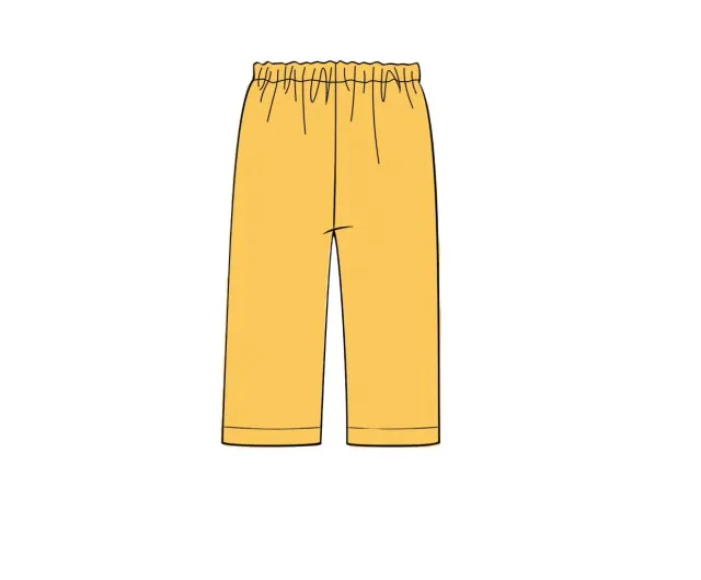 Busy Bee Smocks Boys Gold babybroek tricot 3M goud
