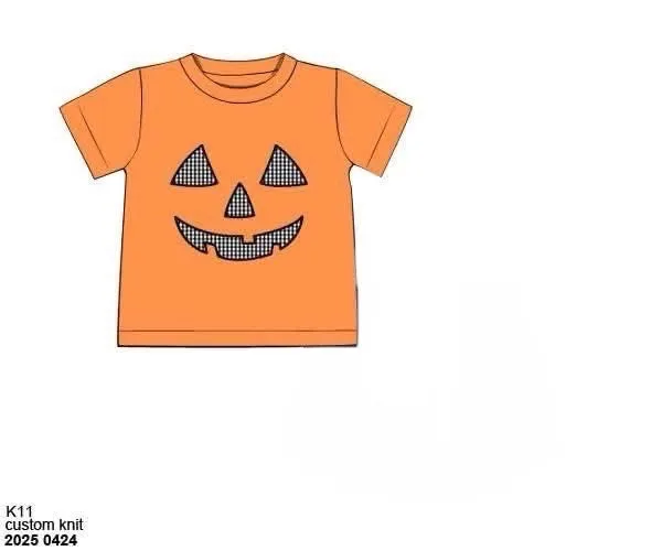 Busy Bee Smocks Jack-o-Lantern shirt jongens Halloween 18M 2T