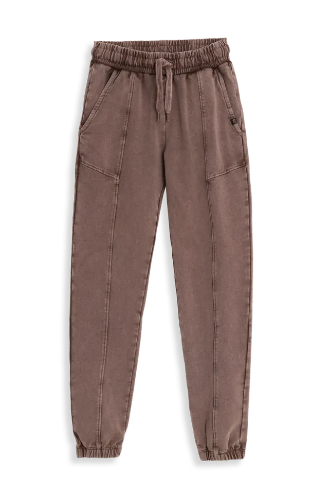 4President Rens Stone gray joggingbroek jongens