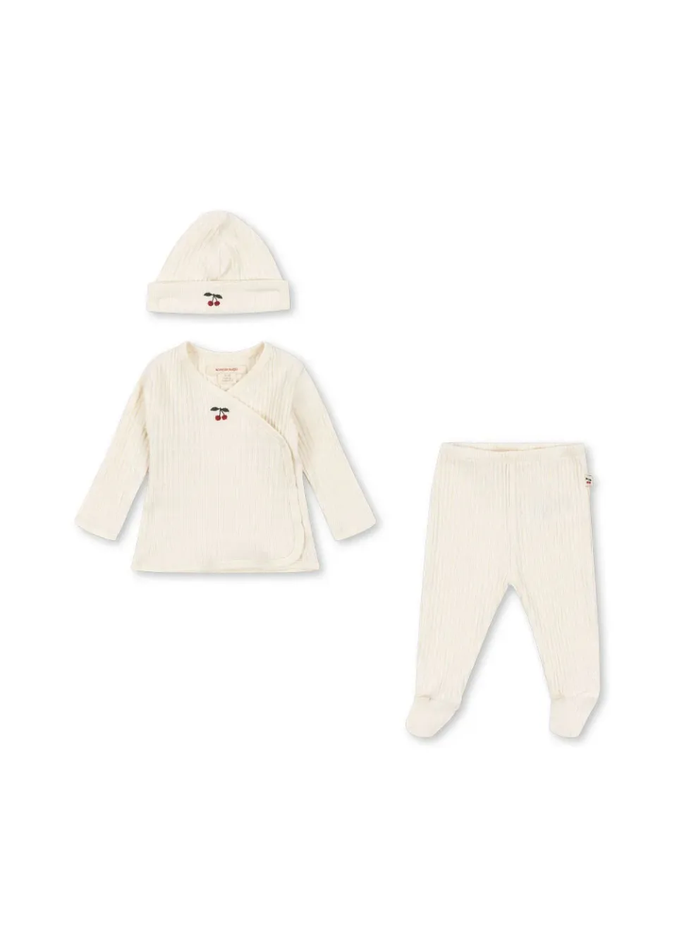 Konges Sløjd Nia Baby Set Cherry Kraamcadeau 3-Delig