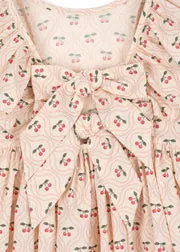 Konges Sløjd Cianna jurk cherry pink motif biokatoen