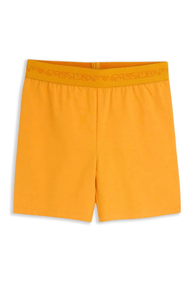 4PRESIDENT Nomi Orange biker shorts meisjes