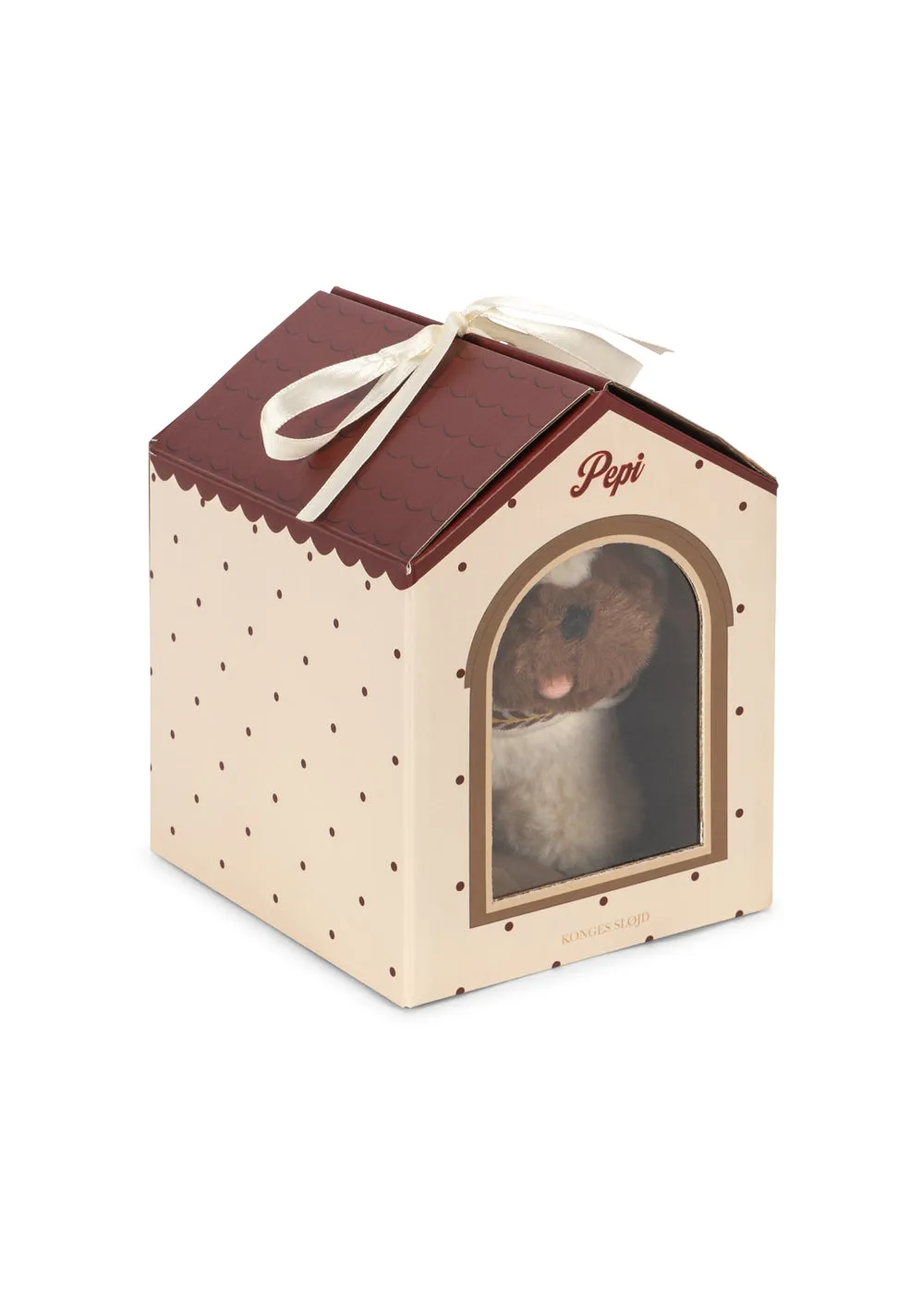 Konges Sløjd Pet Pug knuffel off white mopshond