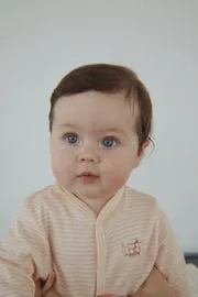 Konges Sløjd Fio onesie tea stripe biokatoen