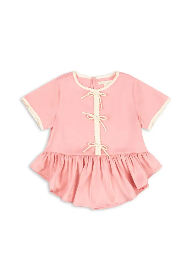 Konges Sløjd Sheeny blouse peony zijdeglans