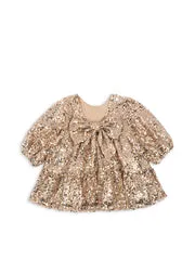 Konges Sløjd Lila jurk gold glitter pailletten