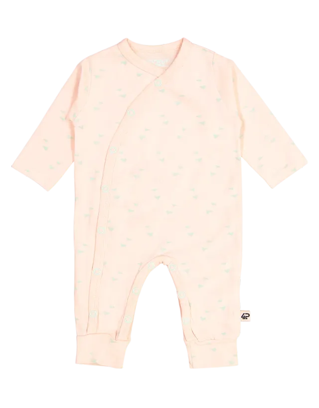 4President Billy Blush AOP romper newborn katoen