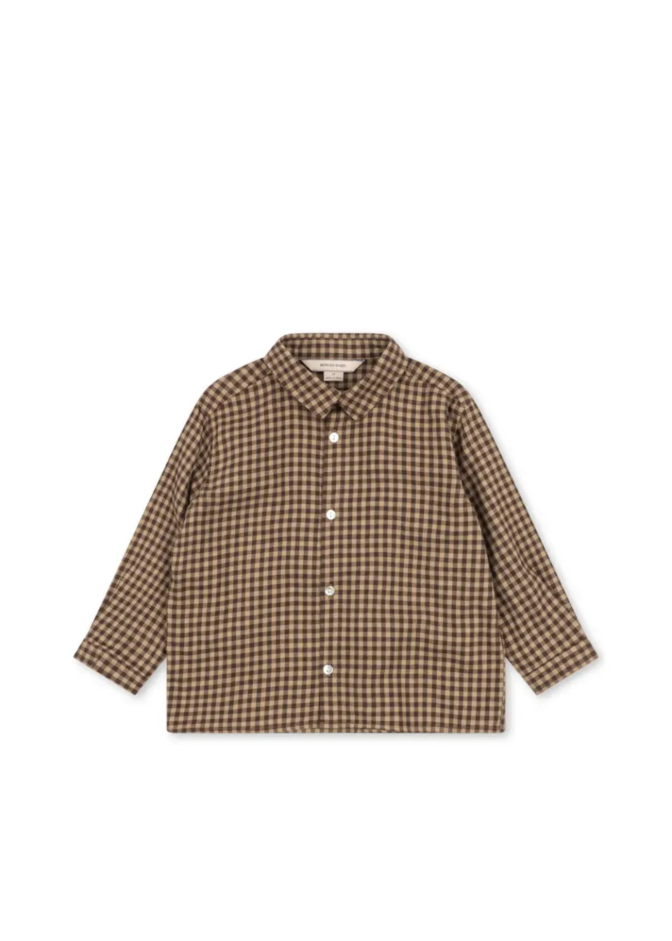 Konges Sløjd Foret overhemd chocolate check – flanel