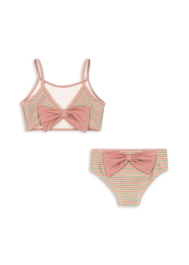 Konges Sløjd Bowwow bikini blush stripe glanzend