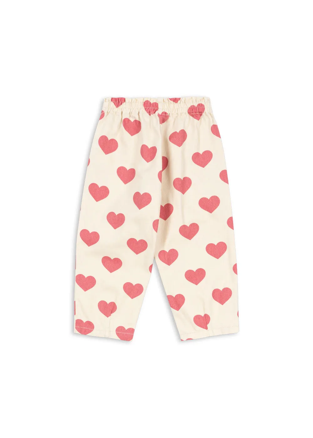 Konges Sløjd Magot broek bon coeur pink biokatoen