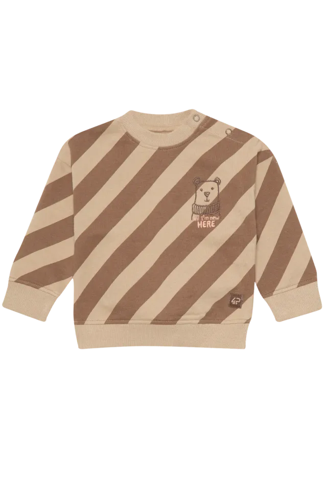 4President Zayen sweater zand katoen baby