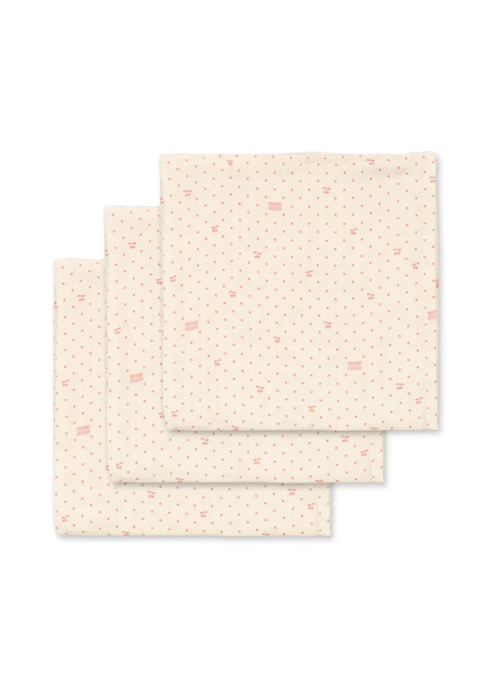 Konges Sløjd Hydrofiele Doek spuugdoek cherry dot 3-pack
