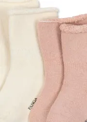 Konges Sløjd Vicino sokken cameo rose 2-pack badstof
