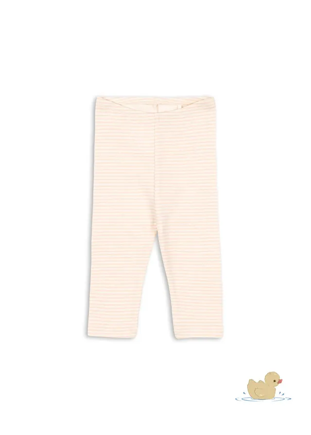 Konges Sløjd Fio legging tea stripe rib biokatoen