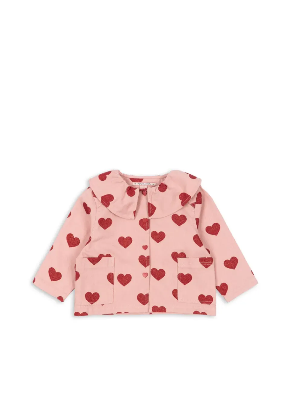 Konges Sløjd Magot Overhemdjasje Amour Glitter Hartjes