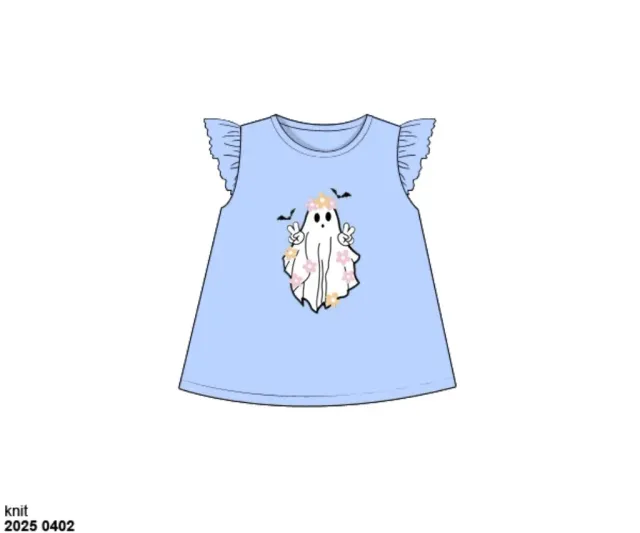 Busy Bee Smocks Groovy Ghost meisjesshirt halloween