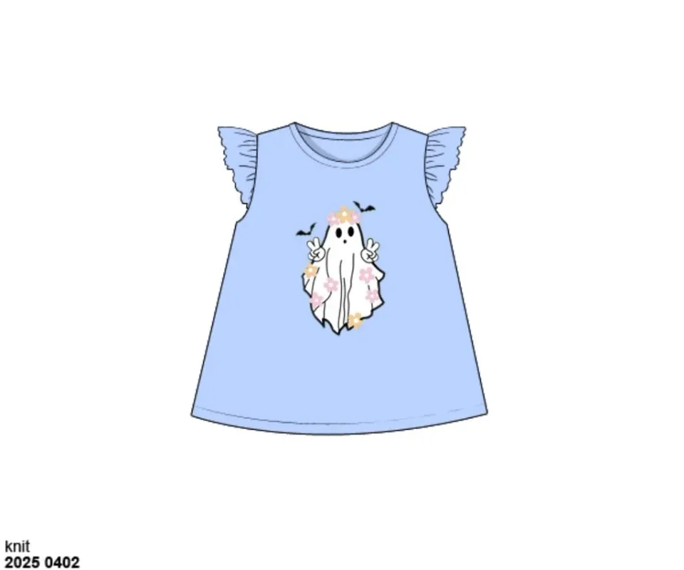 Busy Bee Smocks Groovy Ghost meisjesshirt halloween