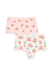 Konges Sløjd Basic 2 Pack Hipsters onderbroekjes bella rosita biokatoen