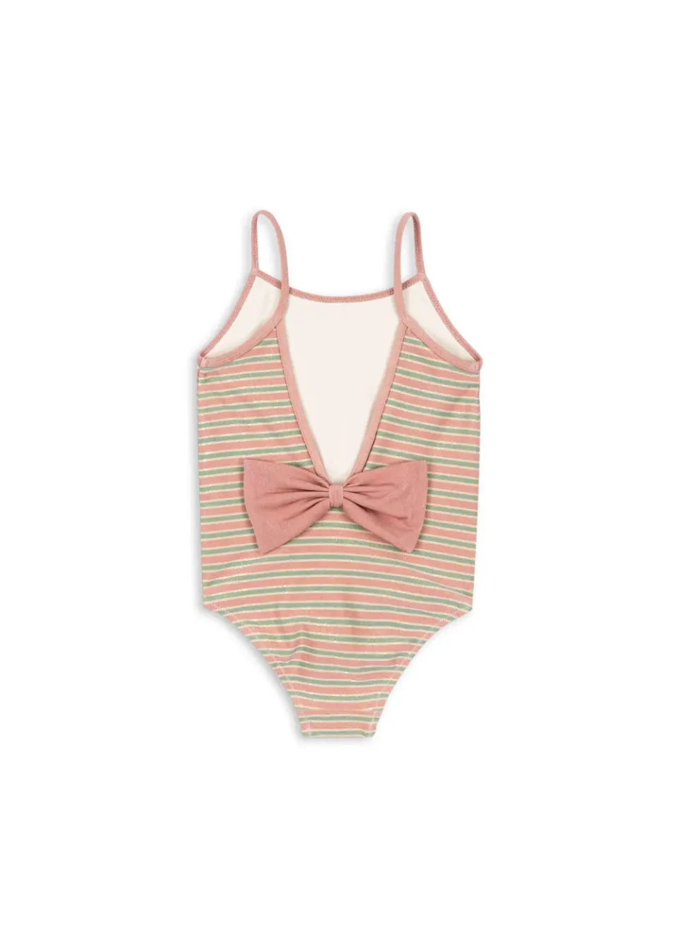 Konges Sløjd Bowwow badpak blush stripe met strik
