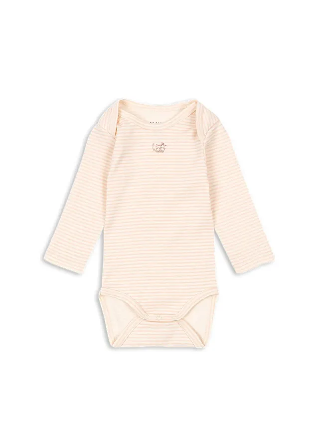 Konges Sløjd Fio romper tea stripe cameo – ribstof