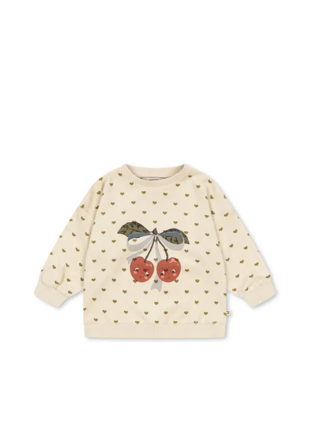 Konges Sløjd Mitty sweater oyster coeur biokatoen