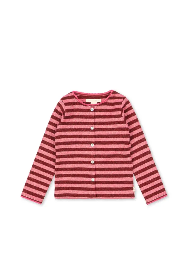 Konges Sløjd Roli streep cardigan pinky stripe glitter