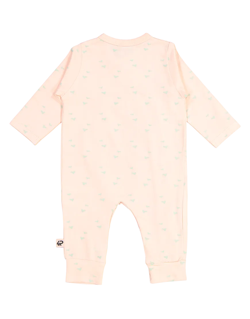4President Billy Blush AOP romper newborn katoen