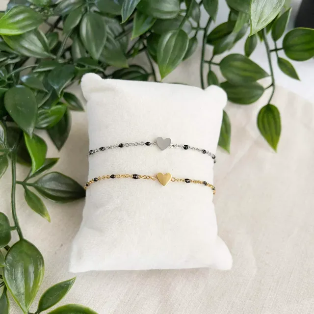 SODA FASHION Armband staal Hart goud-zilver