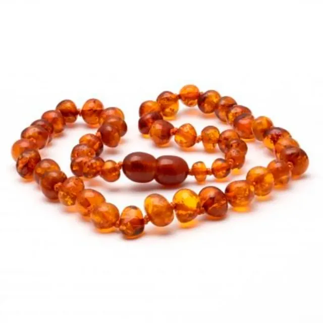 Louloúdi Amber ketting barnsteen 32 cm amber