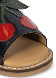 Konges Sløjd Cherry sandalen navy lakleer