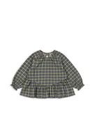 Konges Sløjd Cara overhemd laurel blue check corduroy