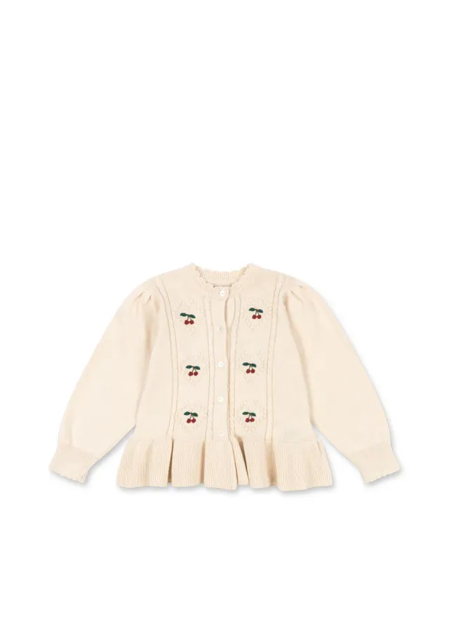 Konges Sløjd Soleil vestje pearled ivory biokatoen