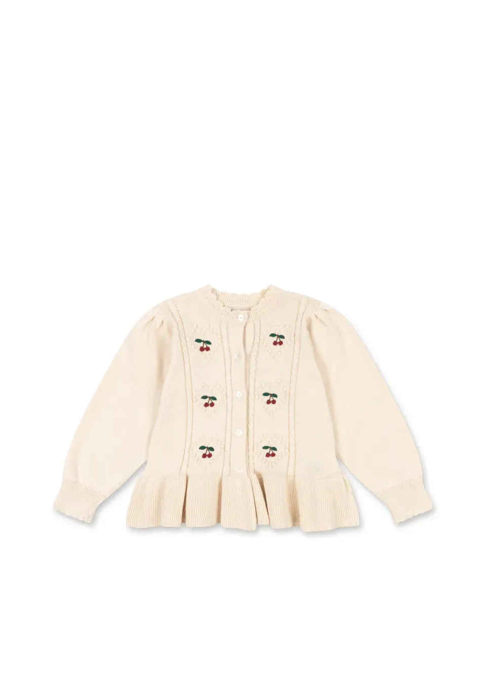 Konges Sløjd Soleil vestje pearled ivory biokatoen
