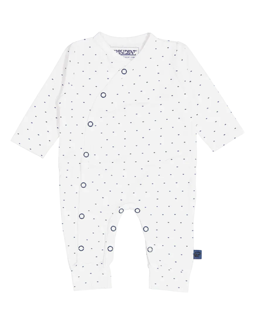 4President Billy romper wit AOP – katoen baby