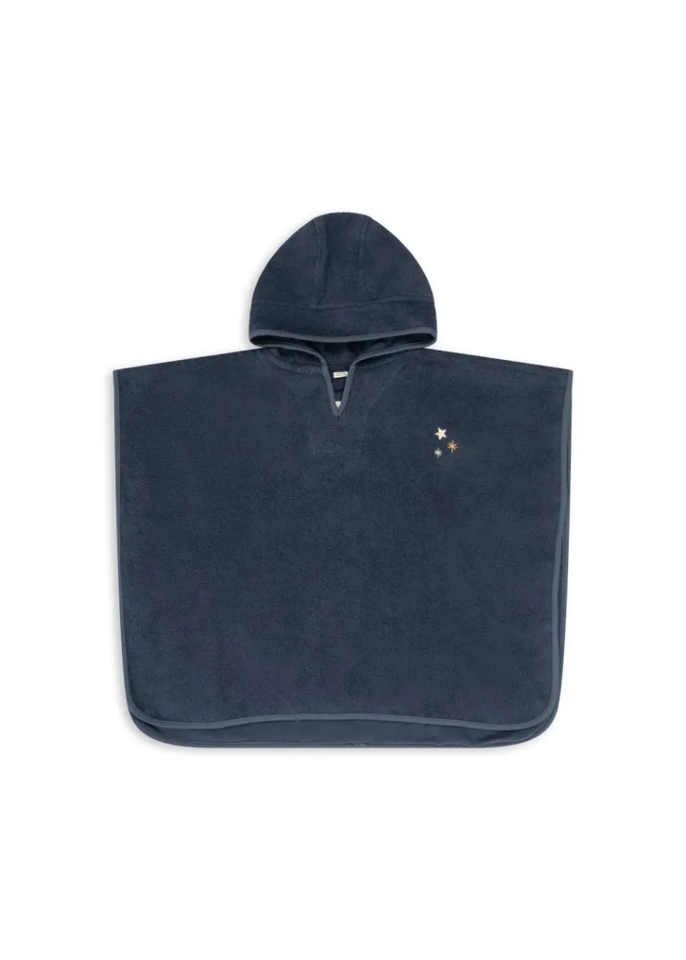 Konges Sløjd Blue Nights poncho badstof biokatoen