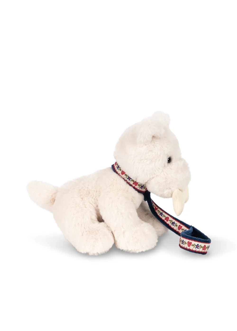 Konges Sløjd Terry hond knuffel coeur coloré 20 cm