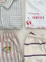 Konges Sløjd Frankie Korte Broek stripe winds biokatoen